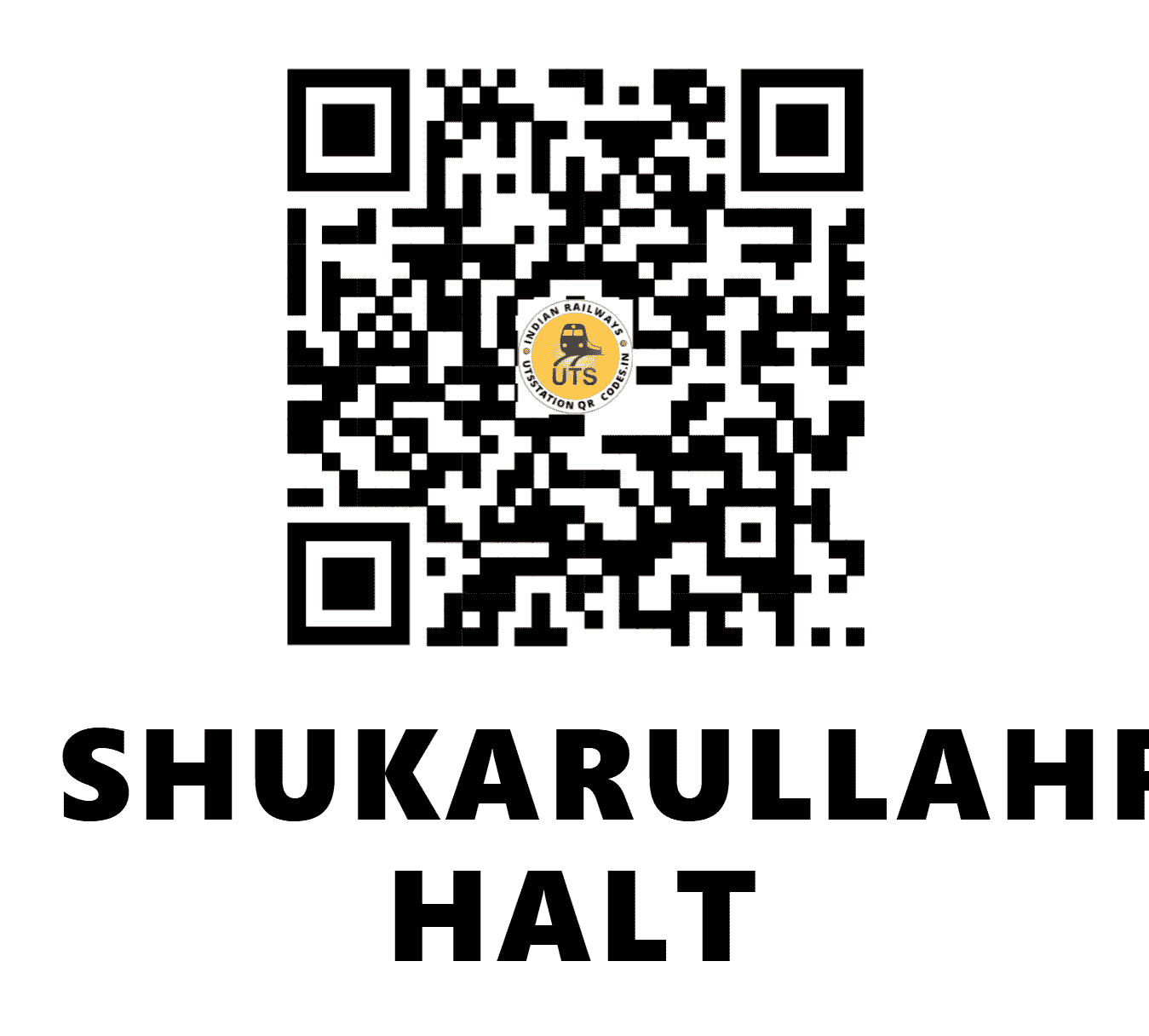 UTS QR Code for SHUKARULLAHPUR HALT - SHX (NE - UTTAR PRADESH)